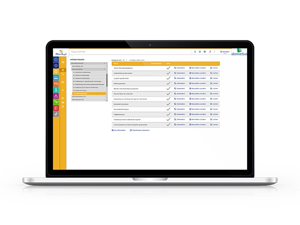 iManSys Software: Massnahmenmanagement