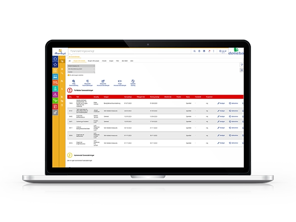 iManSys Software: Åtgärder & Skyldigheter