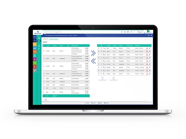 iManSys Software: Medical check-up overview