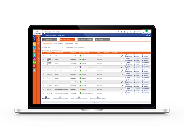 iManSys logiciel: Gestion des compétences