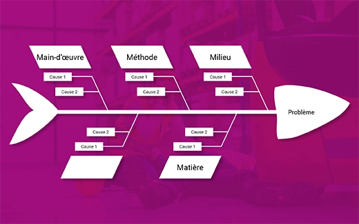 Graphique de la page : Représentation du diagramme d'Ishikawa